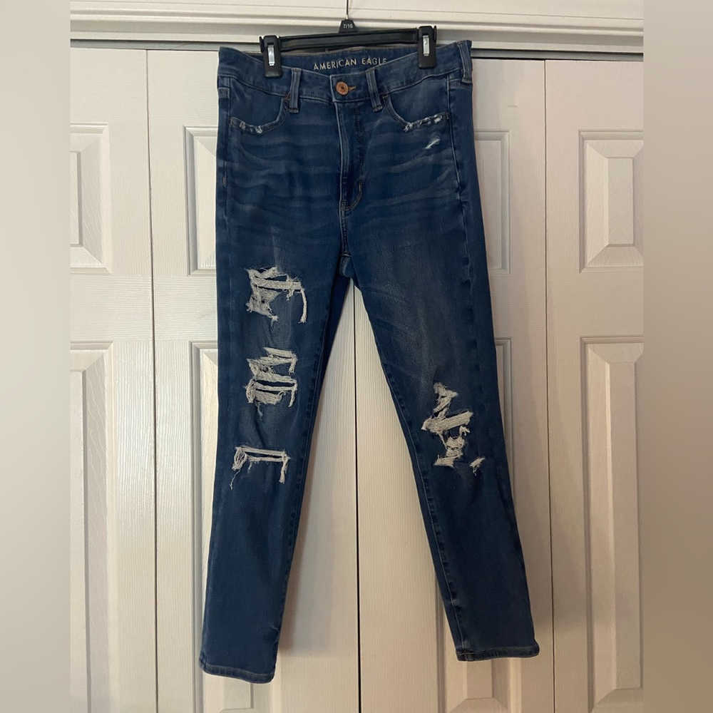 American Eagle Patched High Rise Jegging